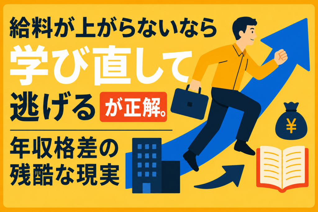 給料が上がらないなら「学び直して逃げる」が正解。年収格差の残酷な現実