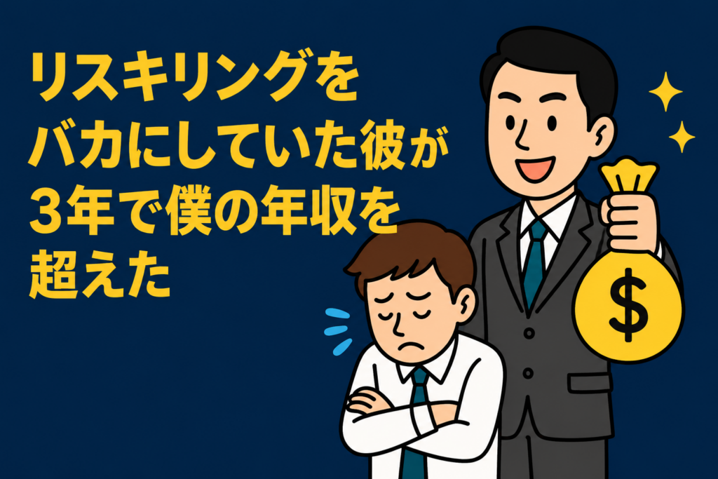 リスキリングをバカにしていた同僚が、3年後に私の年収を抜いた話