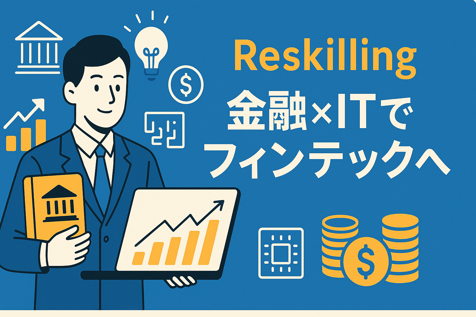 銀行・証券業界からのリスキリング。金融知識×ITでフィンテックへ