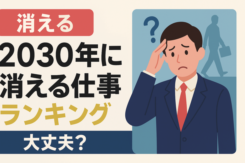 【衝撃】2030年に「消える仕事」ランキング。あなたの職種は大丈夫？
