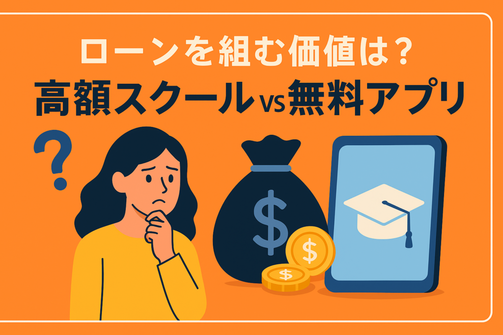 ローンを組む価値はある？高額スクールと無料アプリの決定的な違い