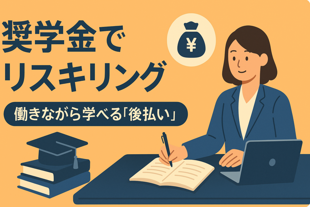 奨学金があるリスキリング？働きながら学べる「後払い」制度の仕組み
