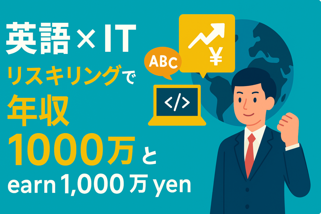 英語×IT。リスキリングで「グローバル人材」になって年収1,000万超え
