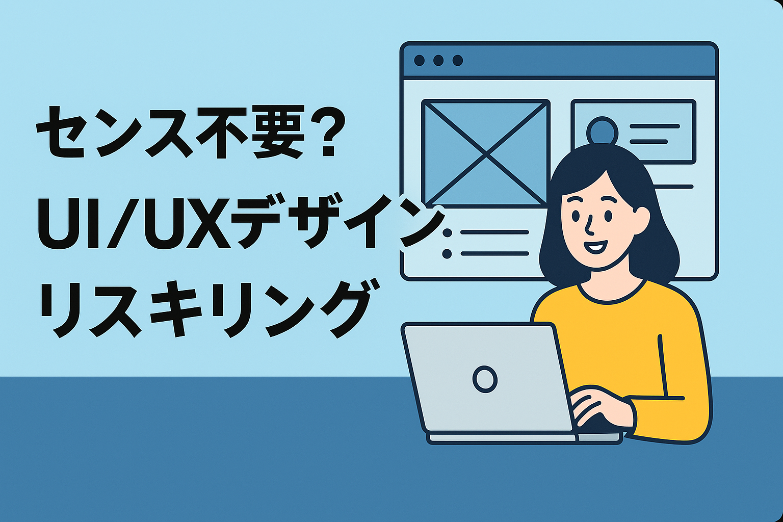 デザインのセンスは不要？「UI/UXデザイン」をリスキリングで習得する