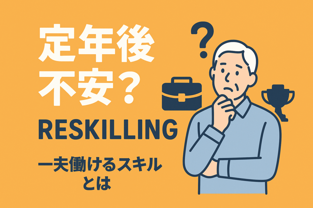 「定年後が不安」なシニア層のリスキリング。一生働けるスキルセットとは